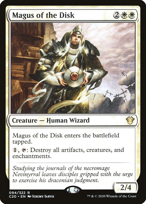 Commander 2020 - 94 - Magus of the Disk - Rare - W - Non-foil