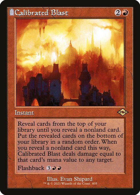Modern Horizons 2 - 405 - Calibrated Blast - Rare - R - Foil Etched