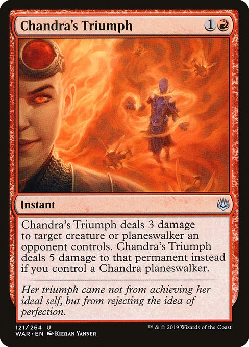 War of the Spark - 121 - Chandra's Triumph - Uncommon - R - Non-foil