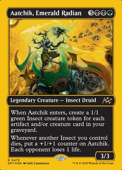 Aetherdrift - 473 - Aatchik, Emerald Radian - Rare - BG - Foil