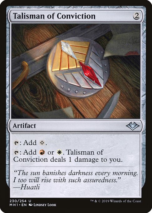 Modern Horizons - 230 - Talisman of Conviction - Uncommon - C - Non-foil