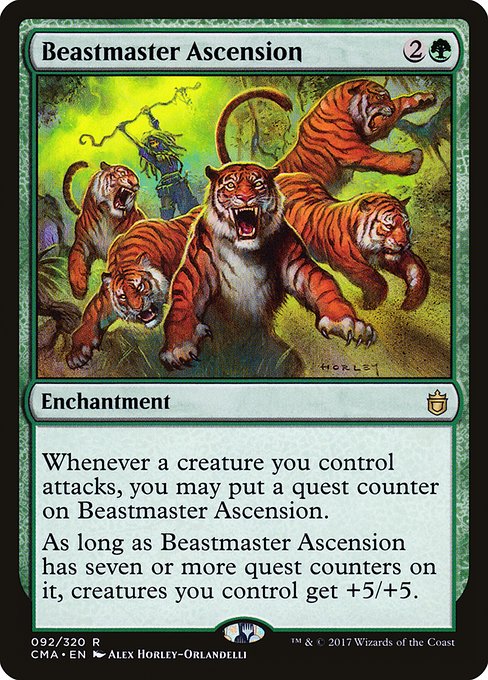 Commander Anthology - 92 - Beastmaster Ascension - Rare - G - Non-foil