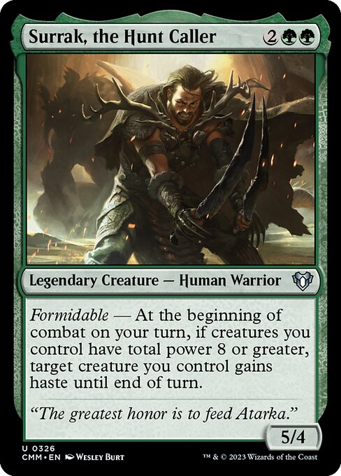 Commander Masters - 326 - Surrak, the Hunt Caller - Uncommon - G - Non-foil