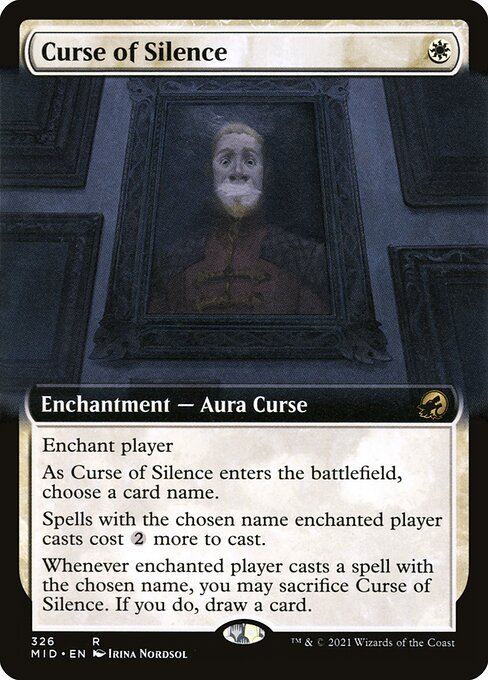 Innistrad: Midnight Hunt - 326 - Curse of Silence - Rare - W - Foil