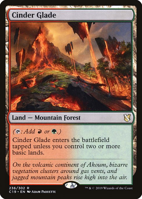 Commander 2019 - 236 - Cinder Glade - Rare - C - Non-foil