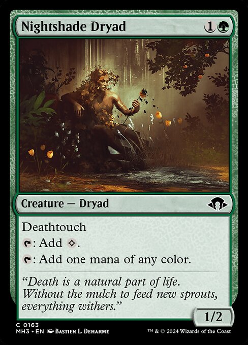 Modern Horizons 3 - 163 - Nightshade Dryad - Common - G - Non-foil