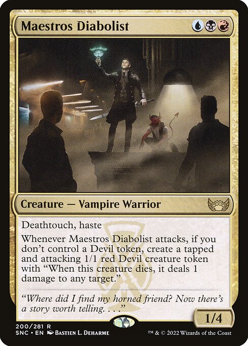 Streets of New Capenna - 200 - Maestros Diabolist - Rare - Multi - Non-foil