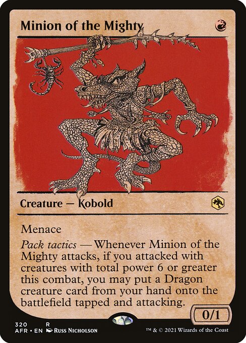 Adventures in the Forgotten Realms - 320 - Minion of the Mighty - Rare - R - Non-foil