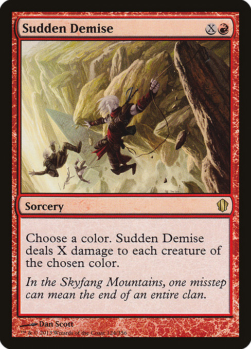 Commander 2013 - 124 - Sudden Demise - Rare - R - Non-foil