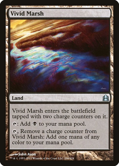 Commander 2011 - 296 - Vivid Marsh - Uncommon - C - Non-foil