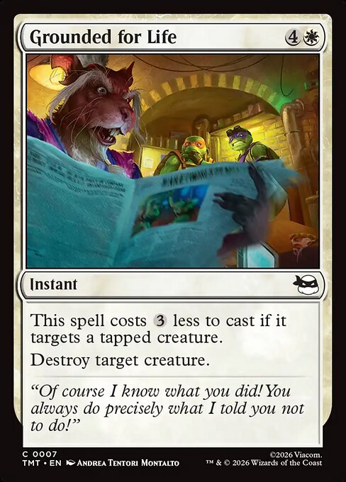 Teenage Mutant Ninja Turtles - 7 - Grounded for Life - Common - W - Foil