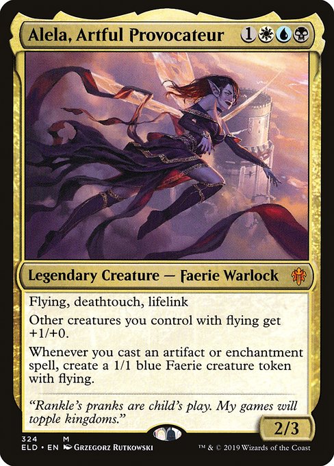 Throne of Eldraine - 324 - Alela, Artful Provocateur - Mythic - Multi - Foil