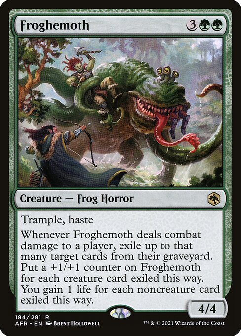 Adventures in the Forgotten Realms - 184 - Froghemoth - Rare - G - Foil