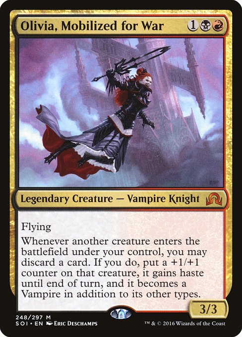 Shadows over Innistrad - 248 - Olivia, Mobilized for War - Mythic - BR - Non-foil