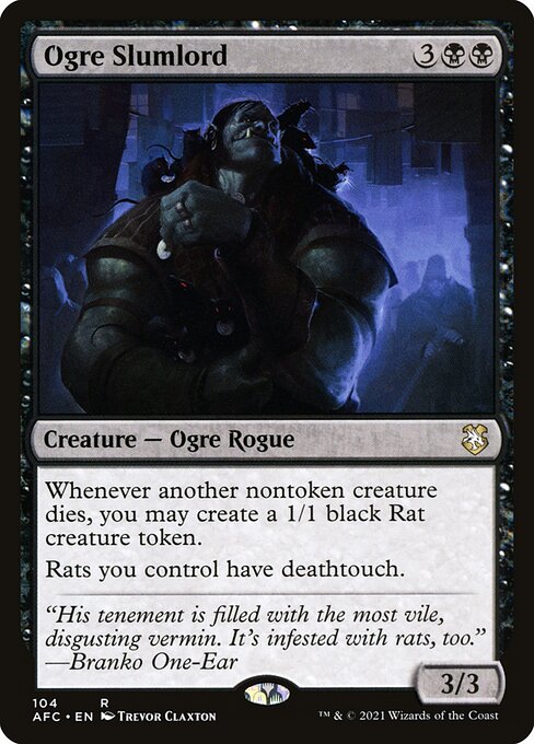 Forgotten Realms Commander - 104 - Ogre Slumlord - Rare - B - Non-foil
