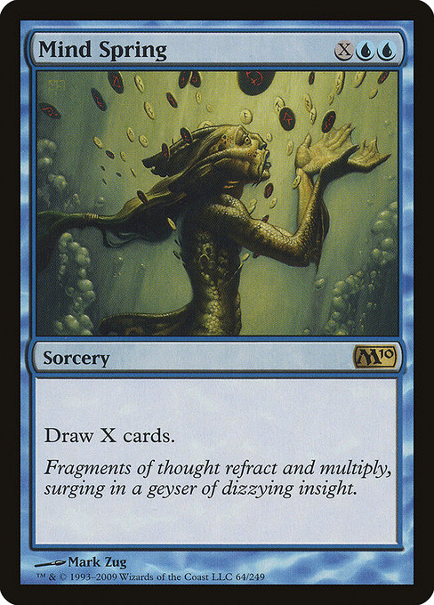 Magic 2010 - 64 - Mind Spring - Rare - U - Non-foil