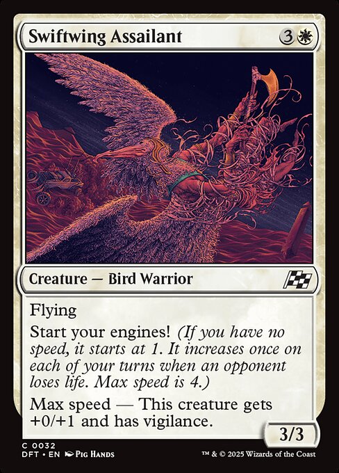 Aetherdrift - 32 - Swiftwing Assailant - Common - W - Non-foil