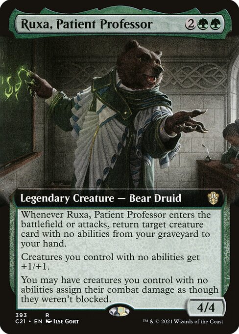 Commander 2021 - 393 - Ruxa, Patient Professor - Rare - G - Non-foil