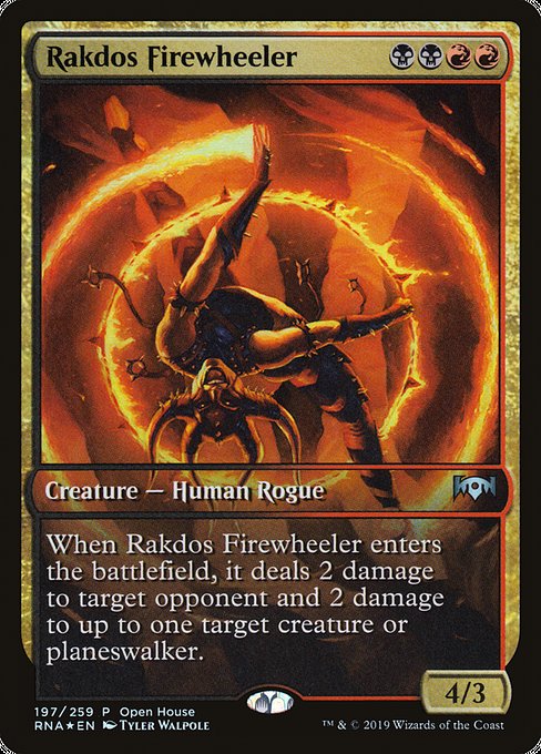 Ravnica Allegiance Promos - 197 - Rakdos Firewheeler - Uncommon - BR - Foil - Promo