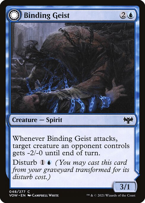 Innistrad: Crimson Vow - 48 - Binding Geist // Spectral Binding - Common - C - Non-foil