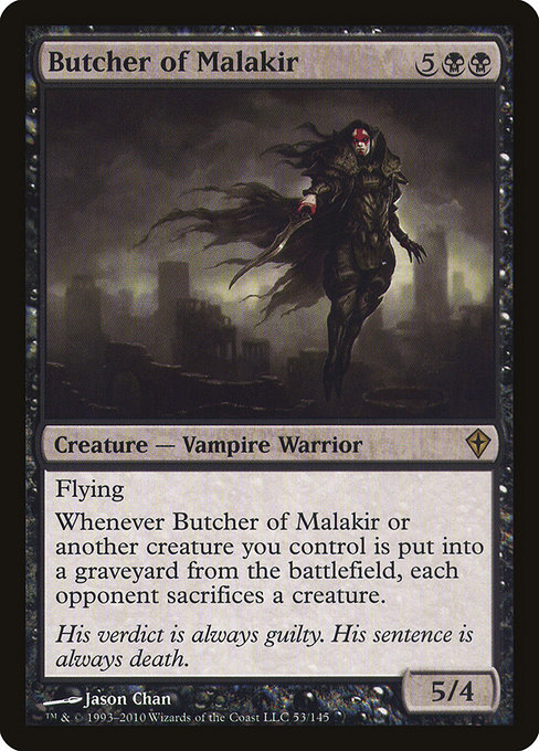 Worldwake - 53 - Butcher of Malakir - Rare - B - Non-foil