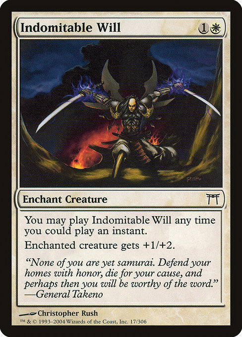 Champions of Kamigawa - 17 - Indomitable Will - Common - W - Non-foil