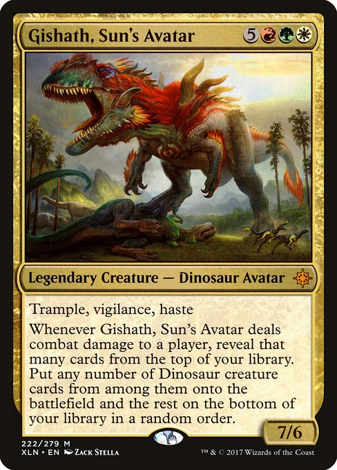 Ixalan - 222 - Gishath, Sun's Avatar - Mythic - Multi - Foil