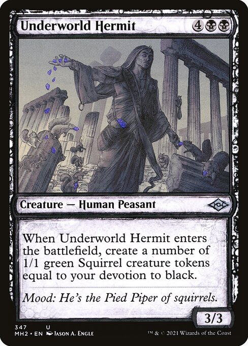 Modern Horizons 2 - 347 - Underworld Hermit - Uncommon - B - Foil