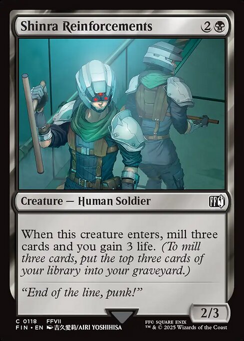 Final Fantasy - 118 - Shinra Reinforcements - Common - B - Non-foil