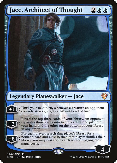 Commander 2020 - 114 - Jace, Architect of Thought - Mythic - U - Non-foil