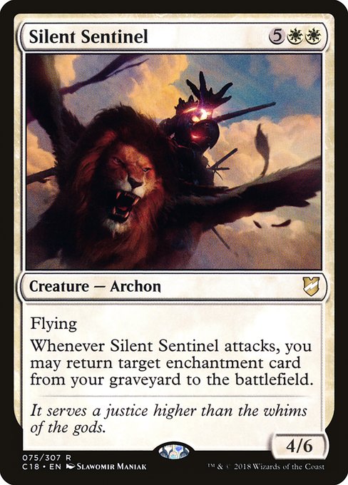 Commander 2018 - 75 - Silent Sentinel - Rare - W - Non-foil