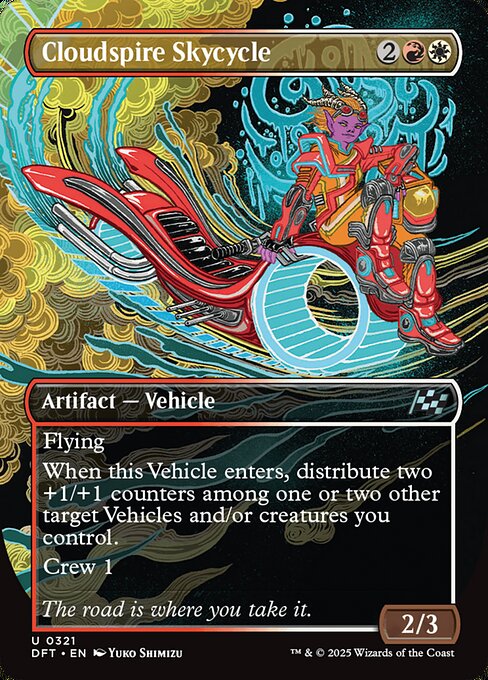 Aetherdrift - 321 - Cloudspire Skycycle - Uncommon - WR - Non-foil