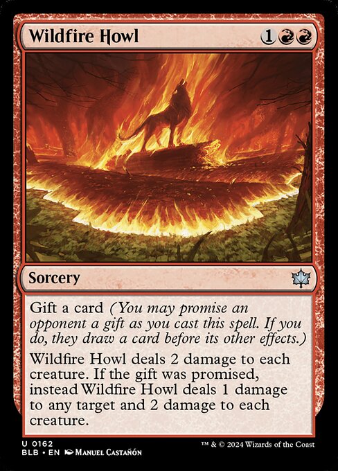 Bloomburrow - 162 - Wildfire Howl - Uncommon - R - Foil