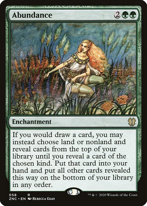 Zendikar Rising Commander - 58 - Abundance - Rare - G - Non-foil