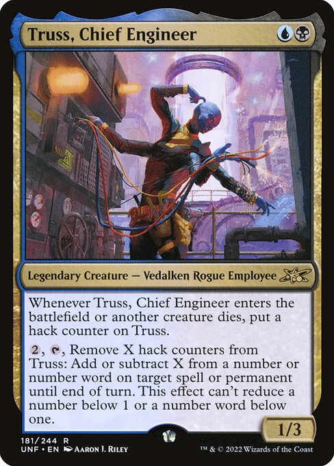 Unfinity - 181 - Truss, Chief Engineer - Rare - UB - Foil