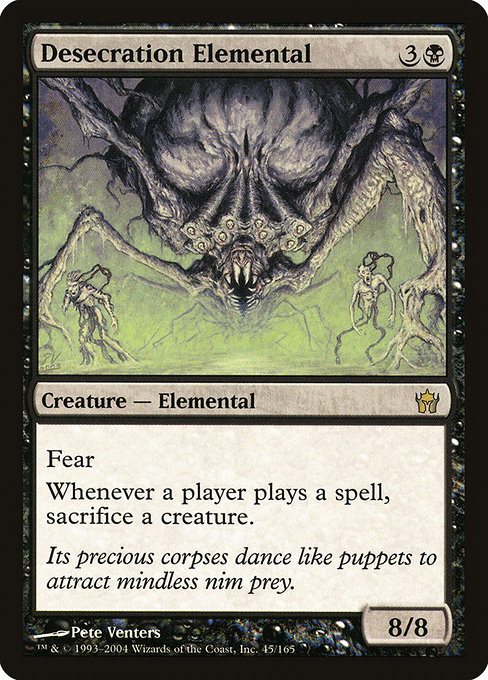 Fifth Dawn - 45 - Desecration Elemental - Rare - B - Non-foil