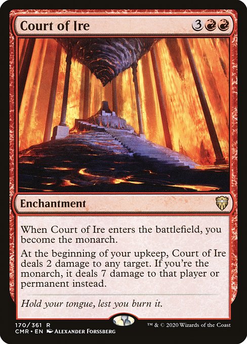 Commander Legends - 170 - Court of Ire - Rare - R - Foil