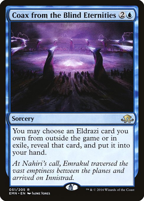 Eldritch Moon - 51 - Coax from the Blind Eternities - Rare - U - Non-foil