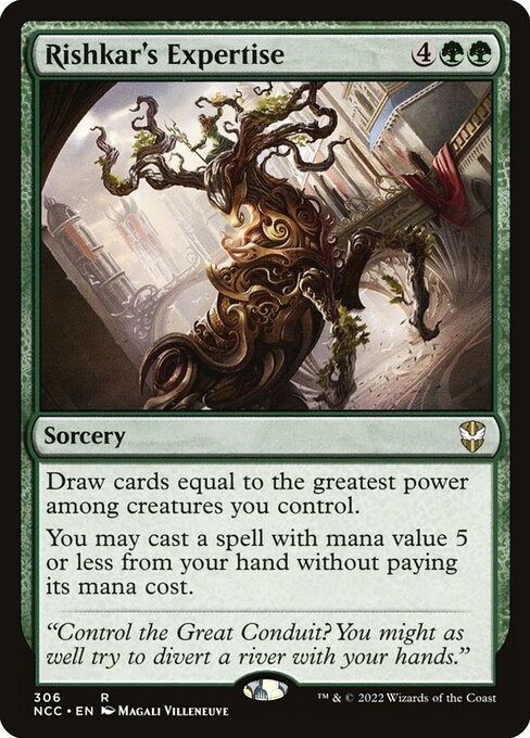 New Capenna Commander - 306 - Rishkar's Expertise - Rare - G - Non-foil