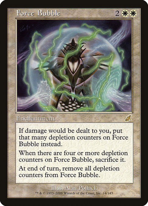 Scourge - 14 - Force Bubble - Rare - W - Non-foil