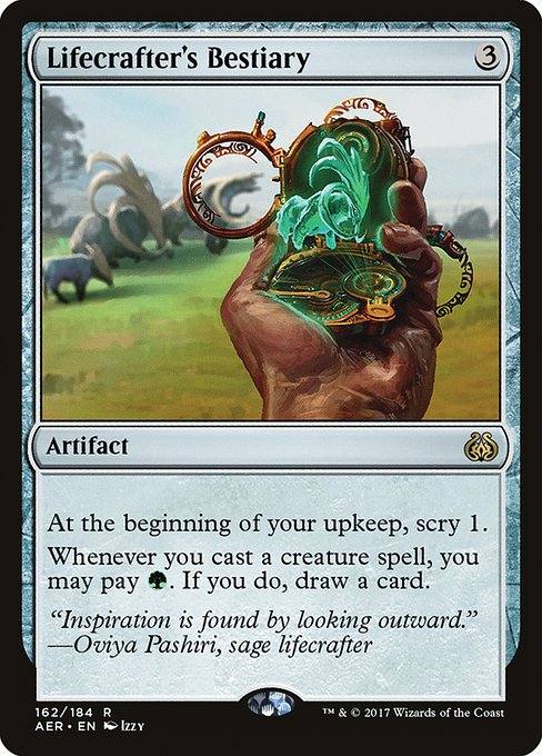 Aether Revolt - 162 - Lifecrafter's Bestiary - Rare - C - Non-foil
