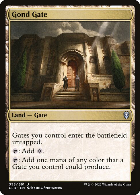 Commander Legends: Battle for Baldur's Gate - 353 - Gond Gate - Uncommon - C - Non-foil