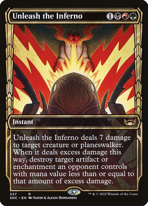 Streets of New Capenna - 337 - Unleash the Inferno - Rare - Multi - Non-foil