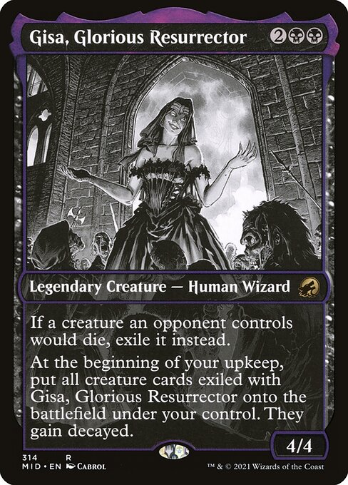 Innistrad: Midnight Hunt - 314 - Gisa, Glorious Resurrector - Rare - B - Non-foil