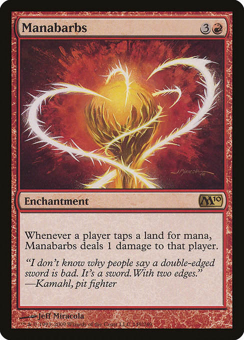 Magic 2010 - 149 - Manabarbs - Rare - R - Non-foil