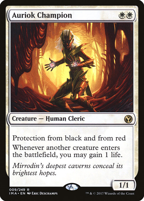 Iconic Masters - 9 - Auriok Champion - Rare - W - Non-foil