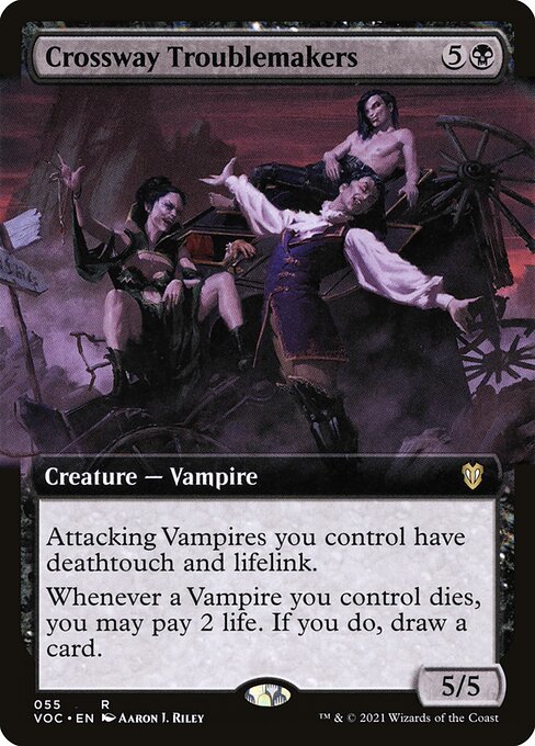 Crimson Vow Commander - 55 - Crossway Troublemakers - Rare - B - Non-foil