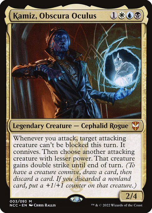 New Capenna Commander - 3 - Kamiz, Obscura Oculus - Mythic - Multi - Foil