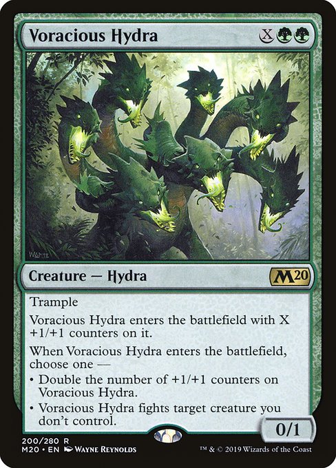 Core Set 2020 - 200 - Voracious Hydra - Rare - G - Non-foil