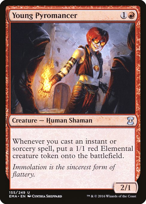 Eternal Masters - 155 - Young Pyromancer - Uncommon - R - Non-foil